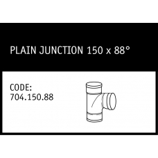 Marley Solvent Joint Plain Junction 150 x 88° Swept - 704.150.88